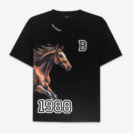 Baladeur 1988 Galloping Horse Graphic Tee