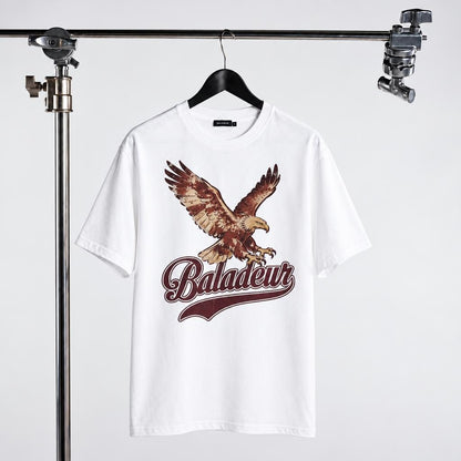 Baladeur Eagle Graphic T‑Shirt – White Vintage‑Inspired Statement Tee