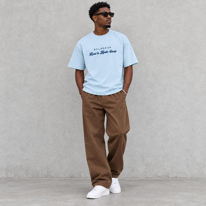 Baladeur Monte‑Carlo Graphic T‑Shirt – Light Blue Retro Motorsport Tee