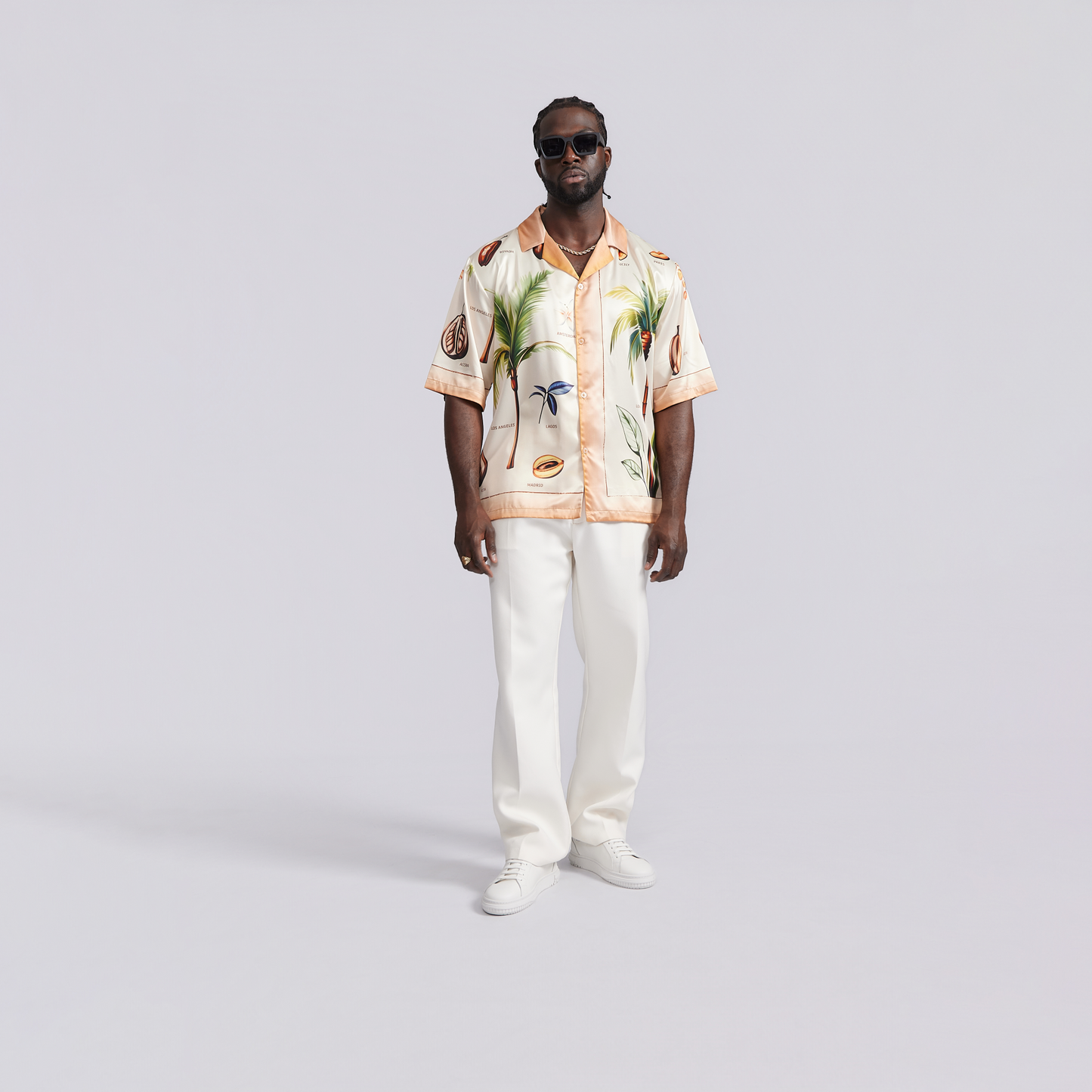 Baladeur Sunset Palm Silky Shirt – Tropical Elegance