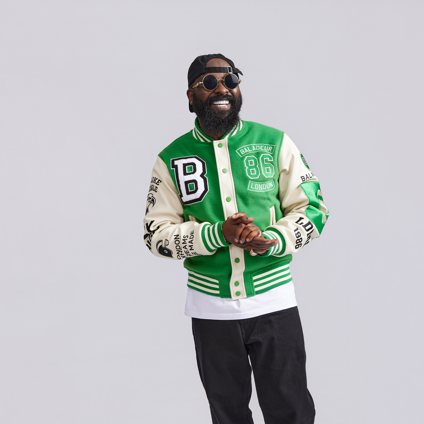 Baladeur Fly High Eagle Varsity Jacket – Green & White