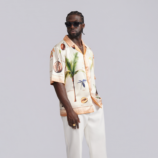 Baladeur Sunset Palm Silky Shirt – Tropical Elegance