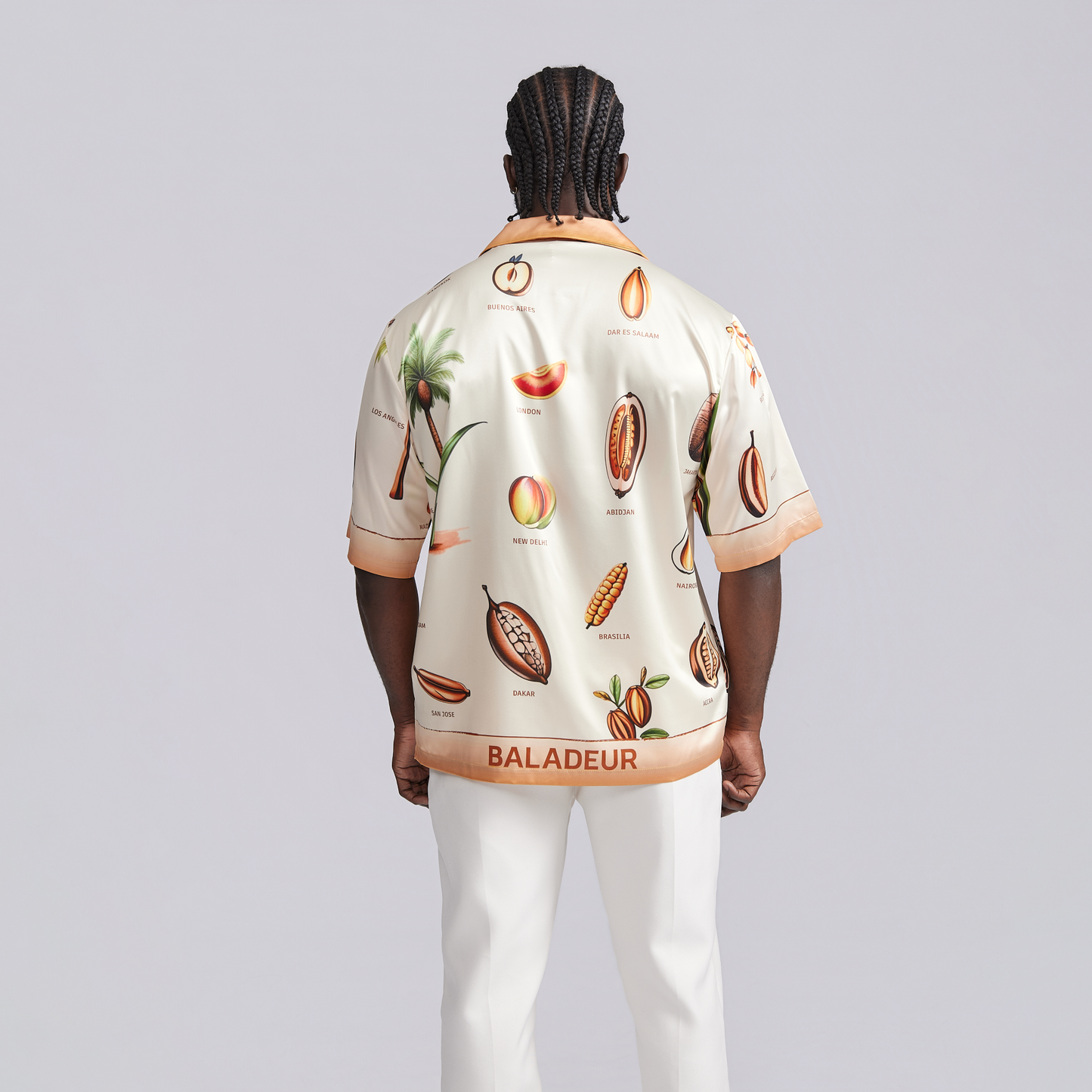 Baladeur Sunset Palm Silky Shirt – Tropical Elegance