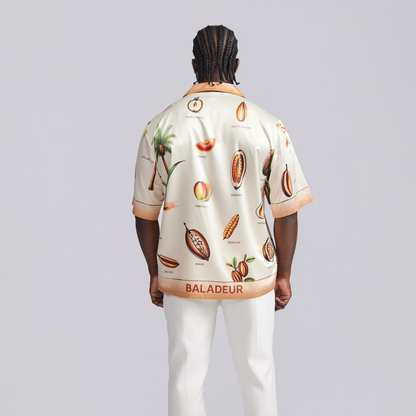Baladeur Sunset Palm Silky Shirt – Tropical Elegance