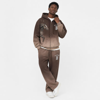 Baladeur Horse Keep Going Collection – Brown Gradient Hoodie