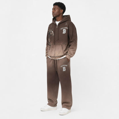 Baladeur Horse Keep Going Collection – Brown Gradient Hoodie