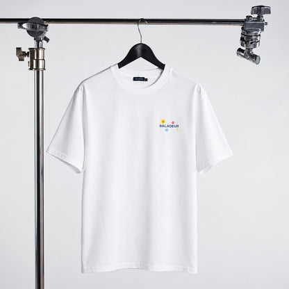 Baladeur La Dolce Vita T‑Shirt – White Minimalist Italian‑Inspired Tee