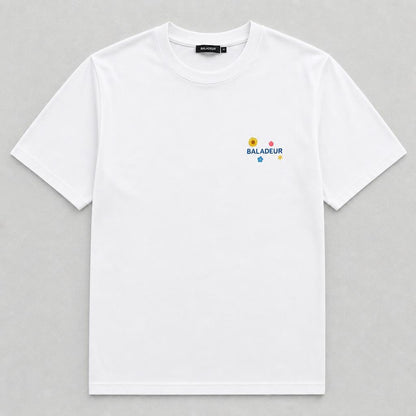 Baladeur La Dolce Vita T‑Shirt – White Minimalist Italian‑Inspired Tee