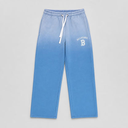 Baladeur Horse Keep Going Sweatpants – Blue Gradient Wide‑Leg Joggers