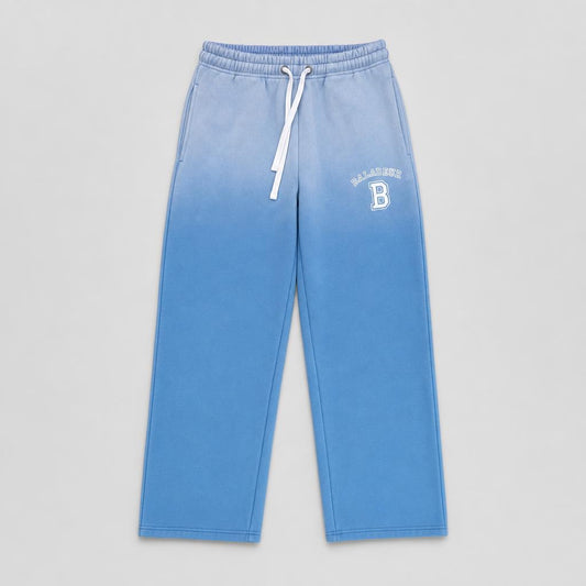 Baladeur Horse Keep Going Sweatpants – Blue Gradient Wide‑Leg Joggers