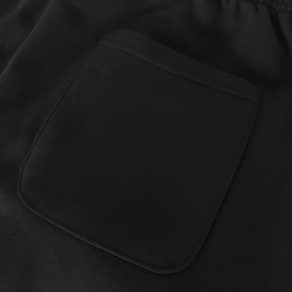 Close-up of a black pocket on a dark background